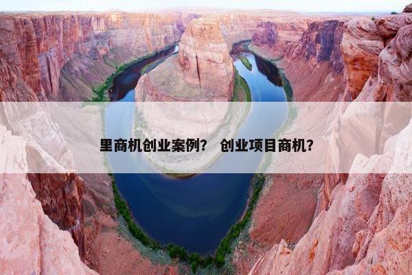 里商机创业案例？ 创业项目商机？