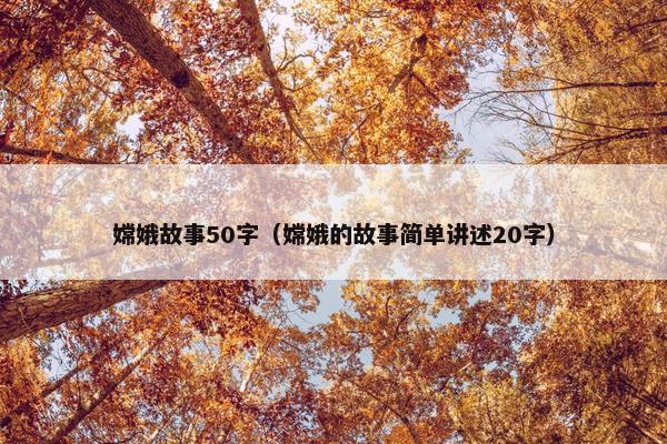 嫦娥故事50字（嫦娥的故事简单讲述20字）