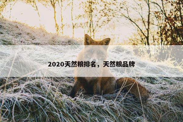 2020天然粮排名，天然粮品牌