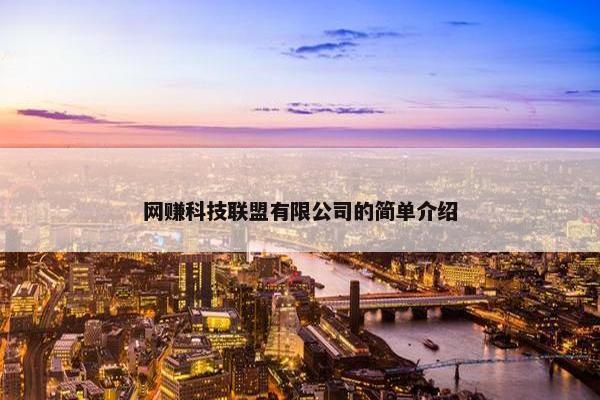 网赚科技联盟有限公司的简单介绍