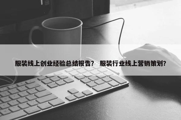 服装线上创业经验总结报告？ 服装行业线上营销策划？