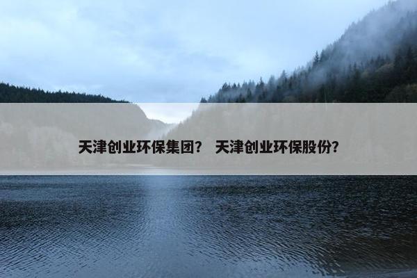 天津创业环保集团？ 天津创业环保股份？