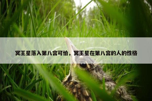 冥王星落入第八宫可怕，冥王星在第八宫的人的性格