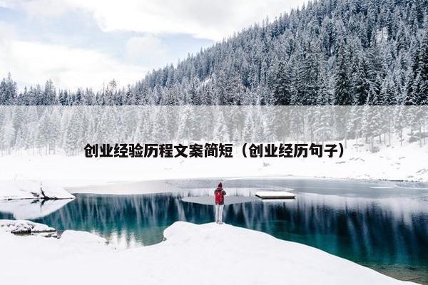 创业经验历程文案简短（创业经历句子）
