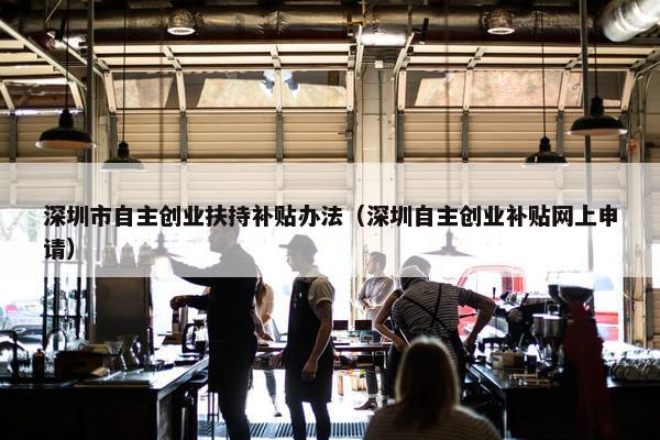 深圳市自主创业扶持补贴办法（深圳自主创业补贴网上申请）