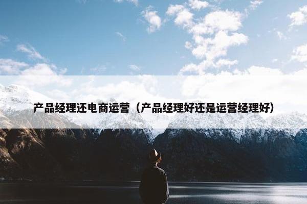 产品经理还电商运营（产品经理好还是运营经理好）