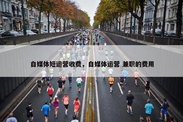 自媒体短运营收费，自媒体运营 兼职的费用