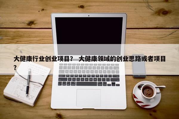 大健康行业创业项目？ 大健康领域的创业思路或者项目？