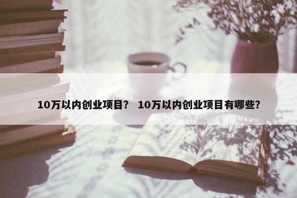 10万以内创业项目？ 10万以内创业项目有哪些？