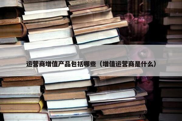 运营商增值产品包括哪些（增值运营商是什么）