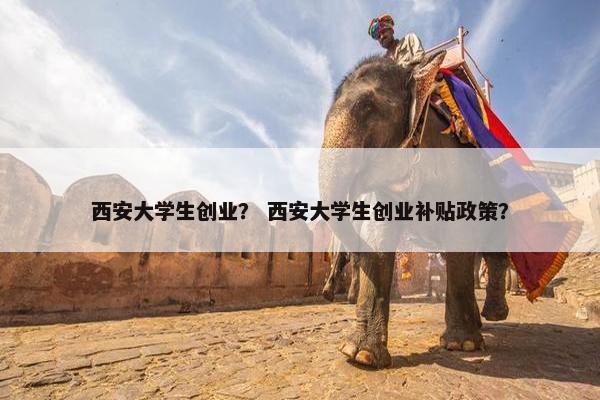 西安大学生创业？ 西安大学生创业补贴政策？