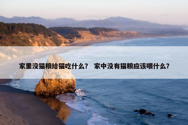 家里没猫粮给猫吃什么？ 家中没有猫粮应该喂什么？