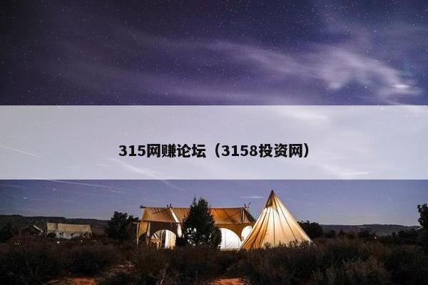 315网赚论坛（3158投资网）
