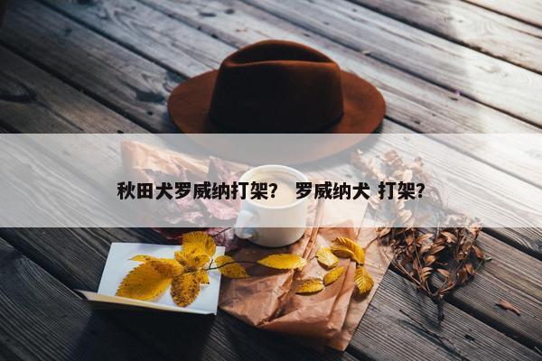 秋田犬罗威纳打架？ 罗威纳犬 打架？
