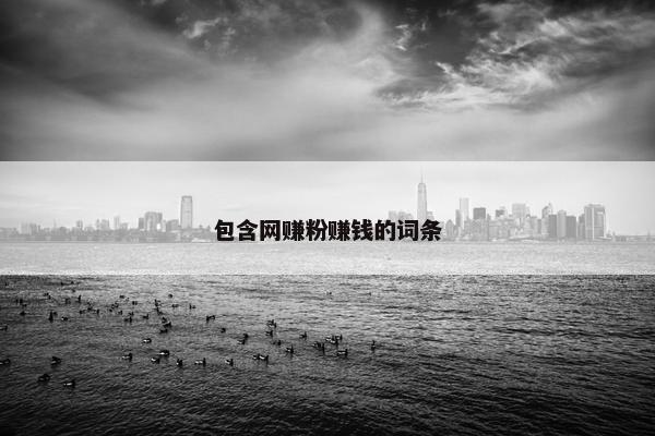 包含网赚粉赚钱的词条