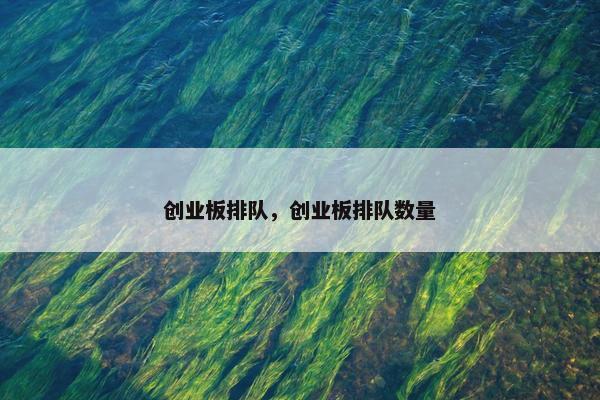 创业板排队，创业板排队数量