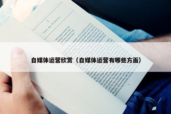 自媒体运营欣赏（自媒体运营有哪些方面）