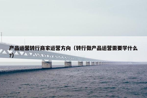 产品运营转行商家运营方向（转行做产品运营需要学什么?）