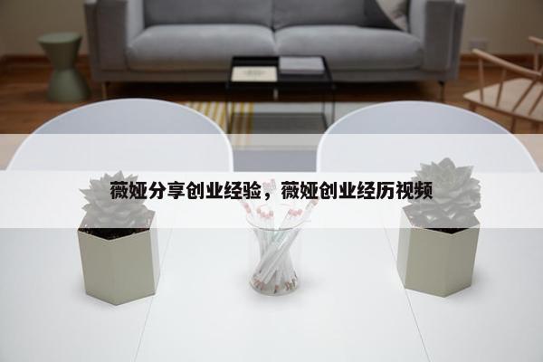 薇娅分享创业经验，薇娅创业经历视频