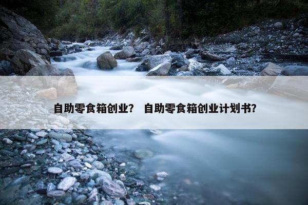 自助零食箱创业？ 自助零食箱创业计划书？