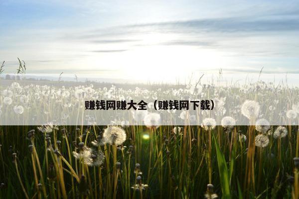 赚钱网赚大全（赚钱网下载）