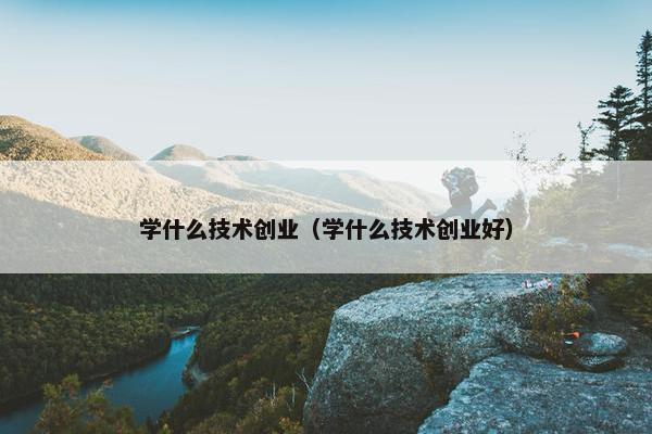 学什么技术创业（学什么技术创业好）