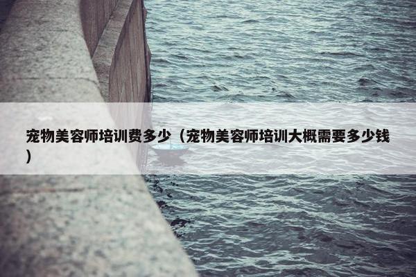宠物美容师培训费多少（宠物美容师培训大概需要多少钱）