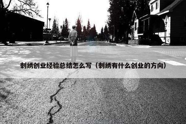 刺绣创业经验总结怎么写（刺绣有什么创业的方向）