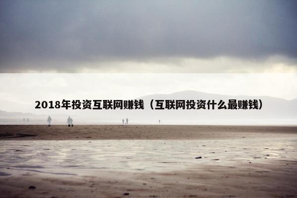 2018年投资互联网赚钱（互联网投资什么最赚钱）