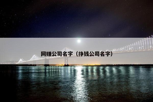 网赚公司名字（挣钱公司名字）