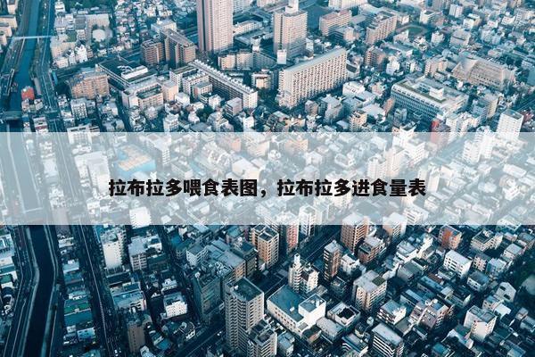 拉布拉多喂食表图，拉布拉多进食量表