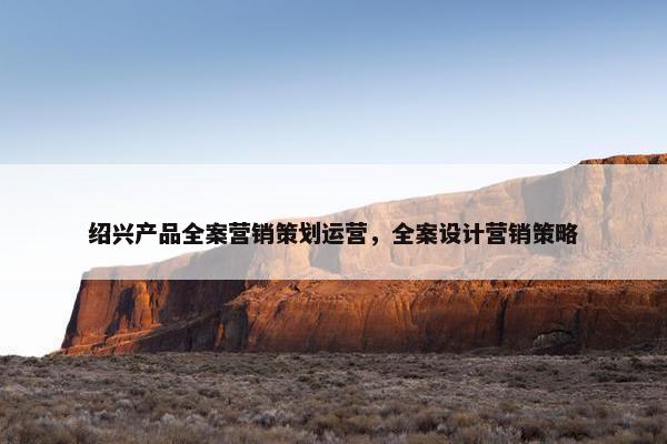 绍兴产品全案营销策划运营，全案设计营销策略