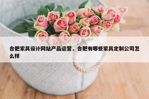 合肥家具设计网站产品运营，合肥有哪些家具定制公司怎么样