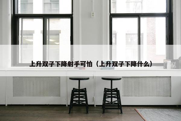 上升双子下降射手可怕（上升双子下降什么）