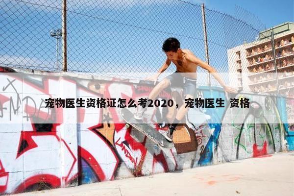 宠物医生资格证怎么考2020，宠物医生 资格