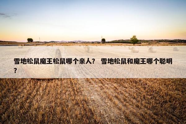 雪地松鼠魔王松鼠哪个亲人？ 雪地松鼠和魔王哪个聪明？