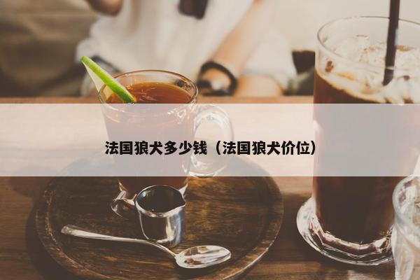 法国狼犬多少钱（法国狼犬价位）