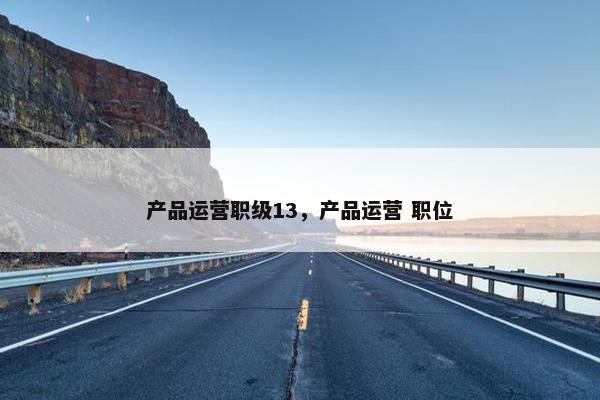 产品运营职级13，产品运营 职位