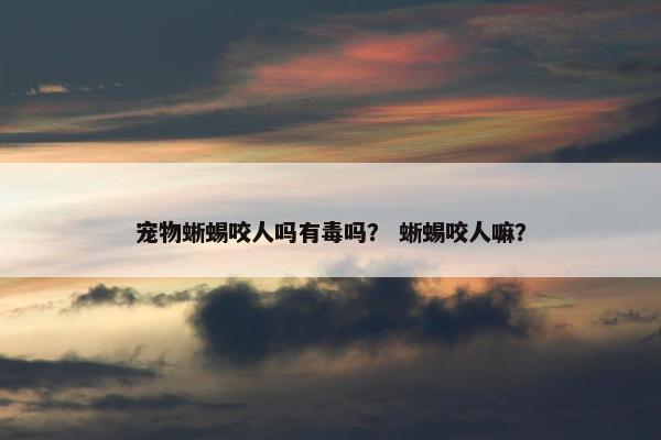 宠物蜥蜴咬人吗有毒吗？ 蜥蜴咬人嘛？