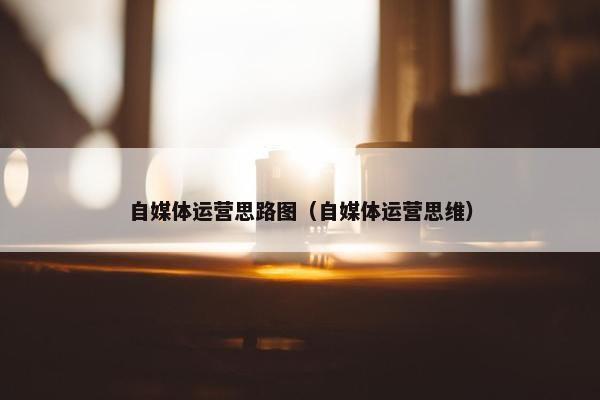 自媒体运营思路图（自媒体运营思维）