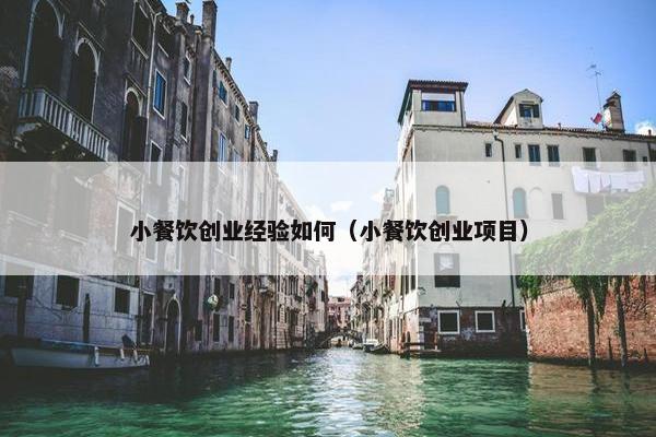 小餐饮创业经验如何（小餐饮创业项目）