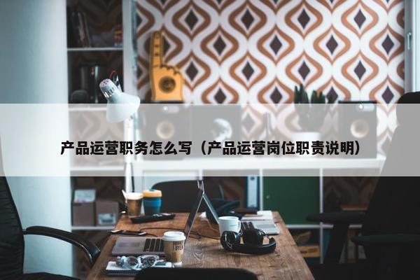产品运营职务怎么写（产品运营岗位职责说明）