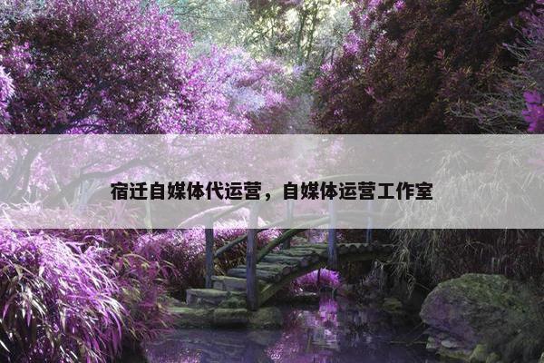 宿迁自媒体代运营，自媒体运营工作室