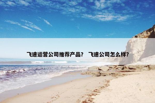 飞速运营公司推荐产品？ 飞速公司怎么样？