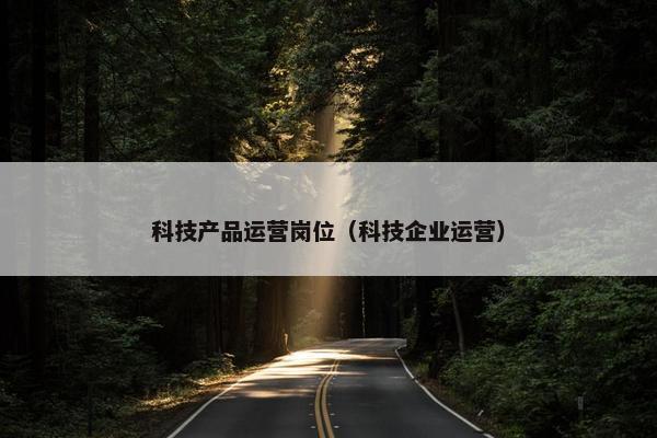 科技产品运营岗位（科技企业运营）