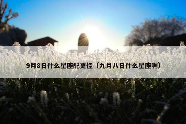 9月8日什么星座配更佳（九月八日什么星座啊）