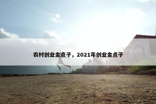 农村创业金点子，2021年创业金点子