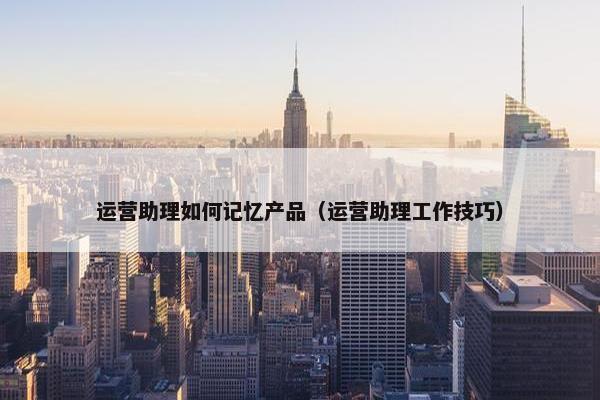 运营助理如何记忆产品（运营助理工作技巧）