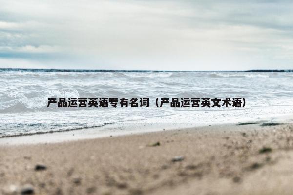 产品运营英语专有名词（产品运营英文术语）