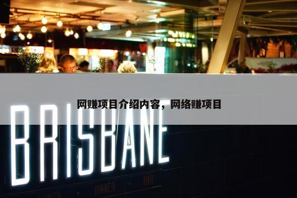 网赚项目介绍内容，网络赚项目
